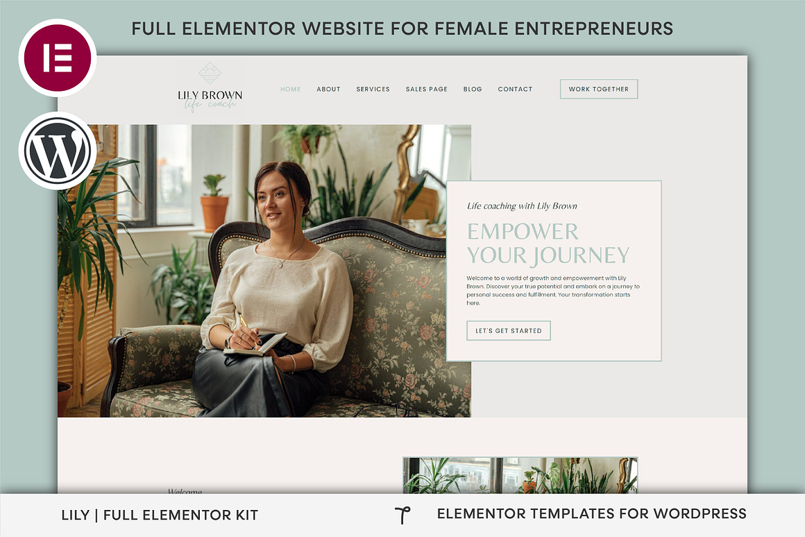 Life Coach Elementor Template Kit Life Coach Elementor Template Kit